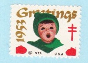 Christmas Seal from 1953 MNH Single