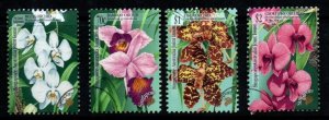 SINGAPORE SG944/7 1998 AUSTRALIA JOINT ISSUE ORCHIDS   FINE USED