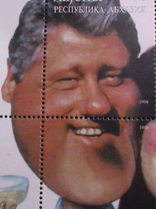 ​RUSSIA AIHCHBI-PRESIDENT  BILL CLINTON & LAWANSKY-MNH SHEET- VERY FINE