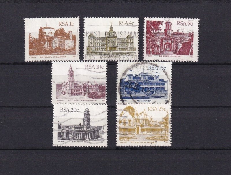 SA15e South Africa 1982 -1987 Architecture - Buildings used stamps