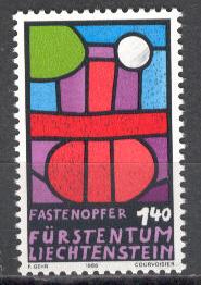 Liechtenstein 1986 Scott 843 Cmpt mnh scv $1.40 BIN $0.21