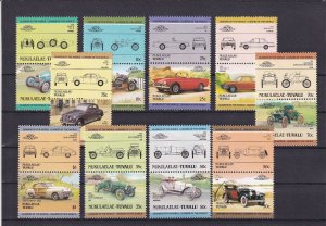 SA19h Nukulaelae, Tuvalu 1980's History of Cars mint pairs