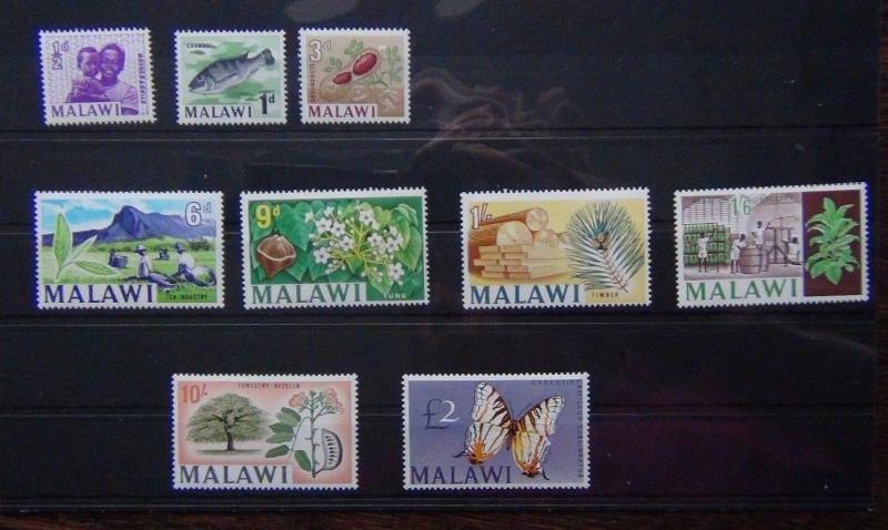 Malawi 1966 - 1967 values to £2 MNH Cat £55+