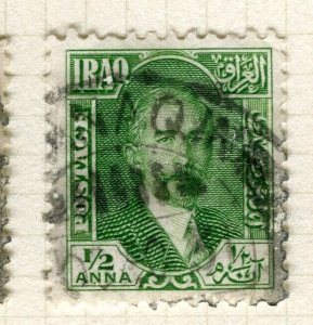 IRAQ; 1931 early Faisal issue fine used Shade of 1/2a. value