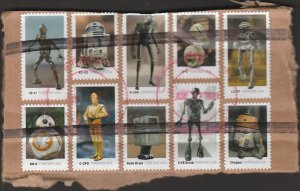 # 5573-5582 Used 2 Damaged stamps Star Wars Droids