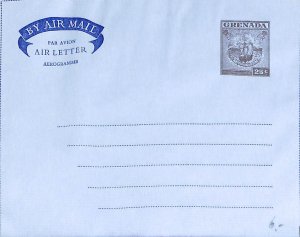 Grenada 1958, Aerogramme 25c, Unused Postal Stationery