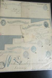 Canada 50 Pcs Early Postal Stationary 1860-1890's w/covers