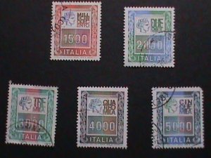 ​ITALIY-1977-SC#1291-5   ITALIA USED STAMPS SET-VF WE SHIP TO WORLD WIDE