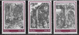 Malta Scott #'s 1551 - 1553 MNH