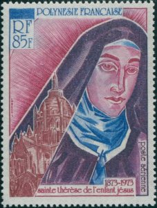 French Polynesia 1973 Sc#C94,SG165 85f St Theresa of Lisieux MNH