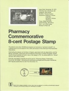 US SP317 Pharmacy Souvenir Page #1473