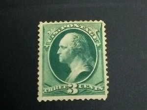 KAPPYSSTAMPS UNITED STATES #147 1870 3C WASHINGTON BANKNOTE ISSUES UNUSED GS0957