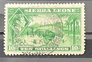 Sierra Leone #184 Used- SCV=$16.00