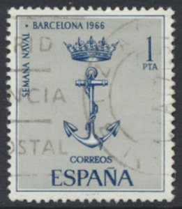 Spain  SC# 1364  Used   Navy Emblem 1966   see details & scans 