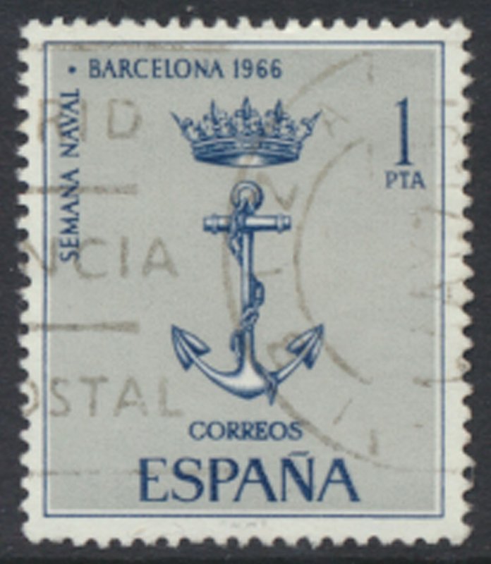 Spain  SC# 1364  Used   Navy Emblem 1966   see details & scans 