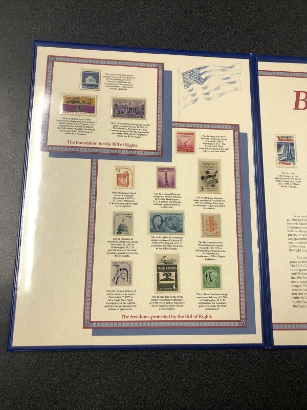 The Bicentennial of The Bill of Rights Commemorative Folio Stamps  