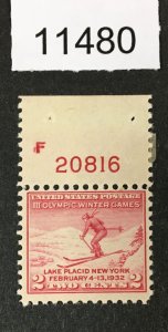 MOMEN: US STAMPS # 716 MINT OG NH LOT #11480