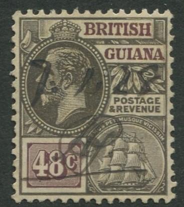 British Guiana - Scott 198 - KGV Definitive -1921 - VFU - Single 48c Stamp