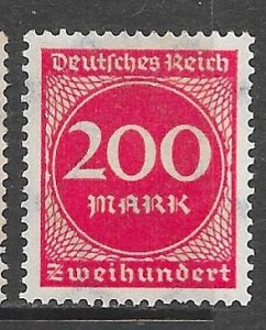 Germany 230: 200m Numeral, MH, F-VF