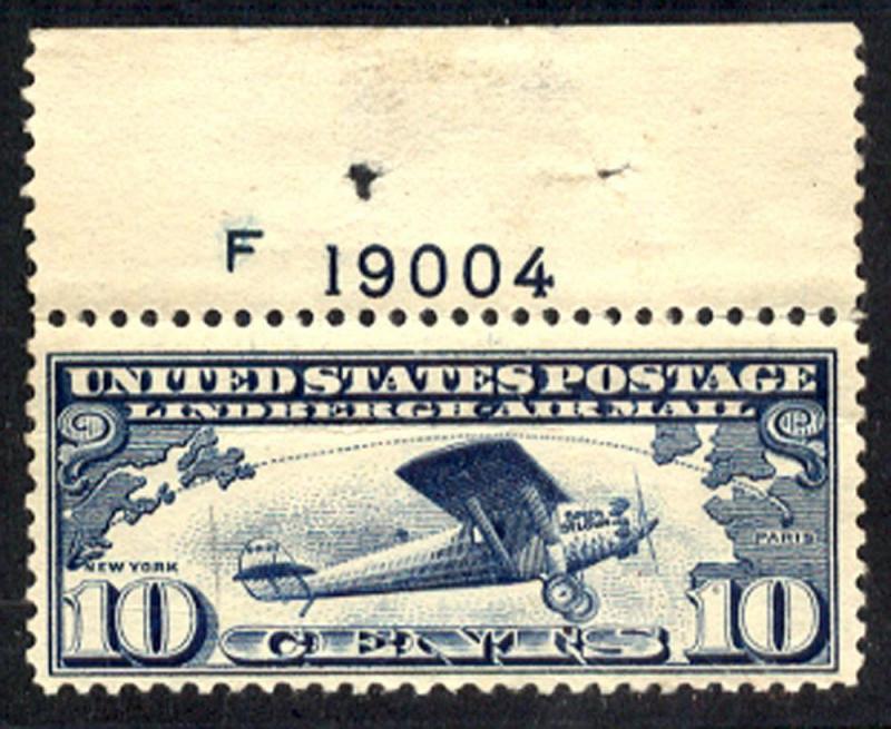 #C10 Mint NH VF - XF - with Plate #  CV $13.00 ++ L@@K!