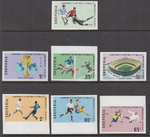 Albania 1290-1296 Soccer Imperfs MNH VF