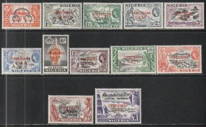 1960 Cameroons - Sc 66-77 - MH VF - 12 single - Nigeria Overprinted