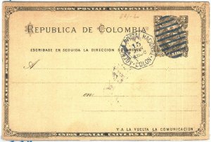 69315 - PANAMA - POSTAL HISTORY - Colombian  STATIONERY CARD used in COLON  1896