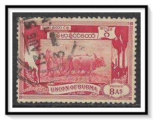 Burma #111 Plowing Rice Field Used