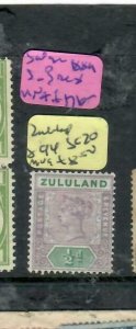 ZULULAND (P1812B)  QV 1/2D  SG W20   MOG  ANTIQUE OVER 100 YEARS IN AGE 