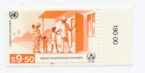 United Nations Austria 1987 Scott 69 MNH - 9.50s, Shelter