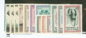 Ivory Coast #167-79 Mint (NH) Single (Complete Set)