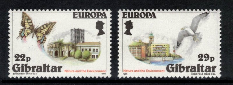 GIBRALTAR 1986 Europa; Scott 483-84; MNH