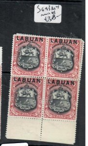 LABUAN  6C ARMS SG 93 BLOCK OF 4   MNH         PPP0810H