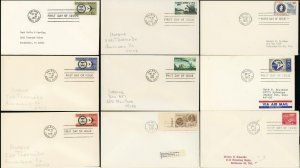 Canal Zone FDC First Day Issue Cover Collection Balboa Airmail CZ