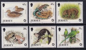 Jersey 806-811 Animals MNH VF
