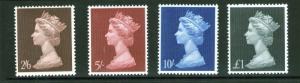 GB QEII 1969 SG787/790 to £1  Superb MNH condition.