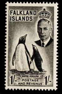 FALKLAND ISLANDS SG180, 1s black, LH MINT. Cat £24.