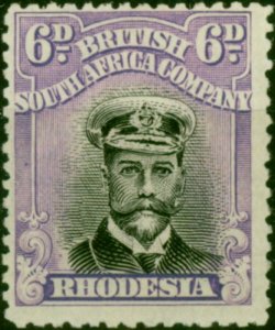 Rhodesia 1922 6d Jet-Black & Lilac SG295 Fine VLMM (3)