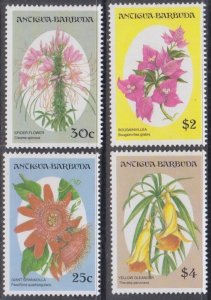 ANTIGUA & BARBUDA Sc# 1651-2,5-6 MNH PART I of SET of 8 FLOWERS