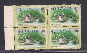 TUVALU SC# 108 BKLT PANE/4   FVF/MNH   1979