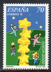 EUROPA 2000 - Spain - Children build star tower - MNH Set