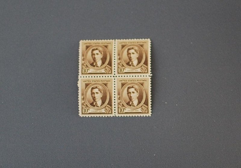 883, Nevin, Block of 4, Mint OGNH, CV $25.00