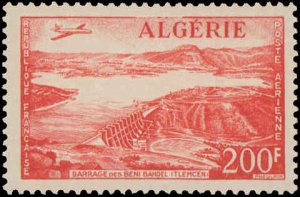 Algeria #C12, Complete Set, 1957, Hinged