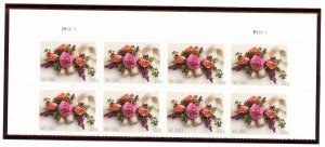 US  5458  Garden Corsage 70c -  Top Plate Block of 8 - MNH - 2020 - P11111