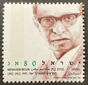 Israel 1993  #1153, Menachem Begin, MNH.