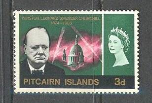 PITCAIRN ISLAND Sc# 57 MH FVF Winston Churchill