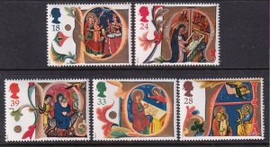 Great Britain 1416-1420 Christmas MNH VF