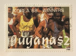 Guyana 1989 Scott 2017 CTO - $2, Summer Olympics, Seoul,  Runners