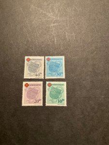 Stamps German Occupation Wurttemberg Scott #8nB1-4 hinged