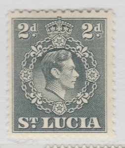 1943 British Colony ST. LUCIA 2d Perf. 12 1/2 MLH** Stamp A25P29F186-